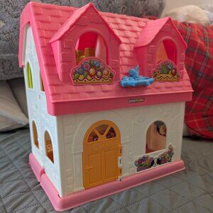 Fisher-Price Little People Surprise & Sounds Home – Pink Dollhouse